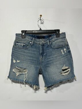 Lucky Brand Distressed Blue Denim Jean Shorts